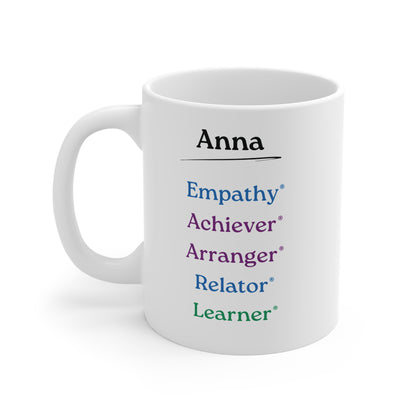 Personalised Top 5 Strengths Mug